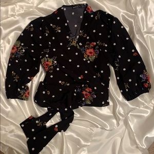 Boohoo Wrap Shirt